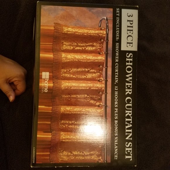 3 Piece Shower Curtain Set - Picture 2 of 5